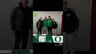 Oregon coaches Dan Lanning & Will Stein were out on the road visiting 2025 4-Star TE Nate Roberts 