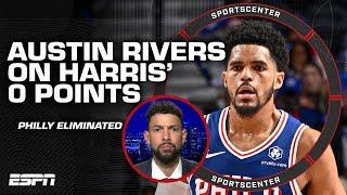 Youre paying him $180M - Austin Rivers unhappy with Tobias Harris 0 PTS in Game 6  SportsCenter
