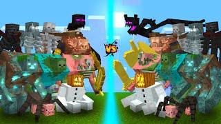 Jujustyle New Mutant Creatures VS Rhexs Mutant Creatures - Who Will Win? ADDON FIGHT MINECRAFT PE