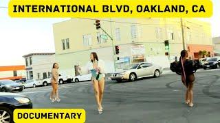 International Blvd East Oakland extreme poverty Slums in America. Homelessness. Documentary.