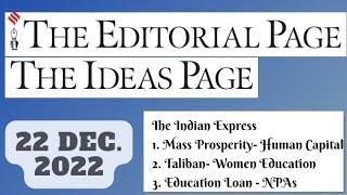 22nd December 2022  Gargi Classes The Indian Express Editorials & Idea Analysis  By R.K. Lata