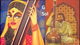 Tanpura drone in G one hour meditation PA-sa-sa-SA bordone in SOL