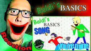 BALDIS BASICS Song YOURE MINE by DAGames REACTION  DONT EAT @$$ 