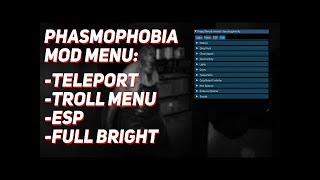 PHASMOPHOBIA HACK MENU  NEW SPEDHACK MONEY NOCLIP