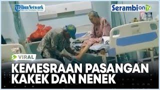 VIRAL Momen Kemesraan Pasangan Kakek dan Nenek Sabar Menjaga Istrinya yang Sakit