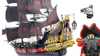 Lego pirate ship MOC  Queen Annes Revenge. Speed Build