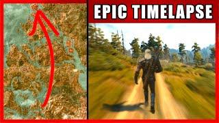 Walk Across The Map Timelapse  The Witcher 3 Novigrad + Velen