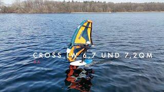 GA Cross LW 67 und 72qm Wingfoil Test 2024