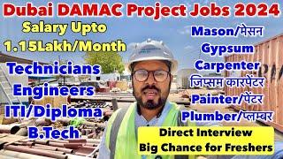 Dubai DAMAC Project Jobs 2024  Direct Work Visa  Good Salary  Direct interview