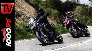 Triumph Tiger 800 XRx vs. Yamaha Tracer 900 Vergleich  Action Fazit