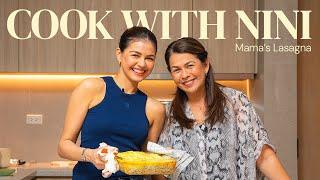 Cooking My Moms 4-Cheese Lasagna  Cook with Nini  Janine Gutierrez