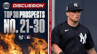 Ranking the Yankees TOP 30 Prospects  No. 21-30