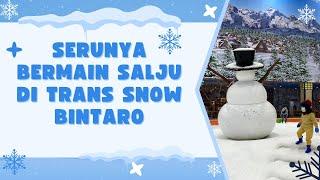 Bermain Salju di Trans Snow World Bintaro  Serunya Main Seluncuran dan Dingin-nya Hujan Salju