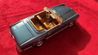 Mercedes-Benz 230 SL W113 Pagode Unboxing 1963 Blue metallic Limited Edition 1000 pcs  118 Norev