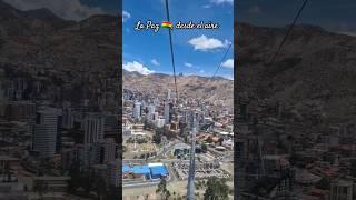 Así se ve La Paz desde el teleférico. Un plan recomendado #renunciamosyviajamos #lapazbolivia
