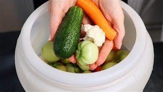 Fill a barrel with vegetables for the winter - an old proven recipe