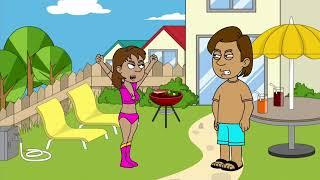 Dora Misbehaves at Diegos Pool Party  Grounded REVERSED