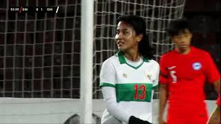 HIGHLIGHT- SKILL - Timnas Putri 1 - 0 Singapore.  afc womens asian cup 2022