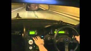 Nissan Skyline 1200hp  328kmh @ Tunnel