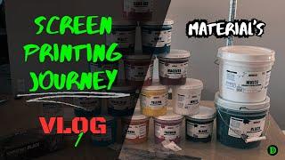 Screen Print Journey Vlog 1. @NeverTheLessSPS @screenprintdirect