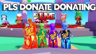 PLS DONATE ROBLOX LIVE DONATING 