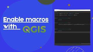 How to activate QGIS3 Macros #pyqgis #qgis #qgis3 #macros