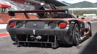 The forgotten Mosler MT900R GT3 racecar engine Sound feat. OnBoard footage racing at Mugello