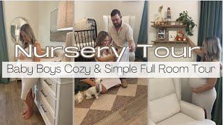 NURSERY TOUR  Decorate with Me  Baby Boy  Part 2  Cozy & Simple