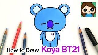 How to Draw BT21 Koya  BTS RM Persona
