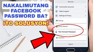 PAANO MAKITA ANG NAKALIMUTANG FACEBOOK PASSWORD? 2022  How To See FACEBOOK Password