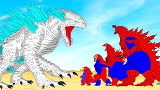 Rescue Baby SPIDER GODZILLA & KONG From Evolution Of SHIMO  Who Will Win? Godzilla Cartoon