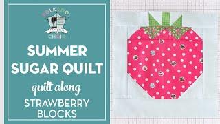 How to Create Strawberry Quilt Blocks