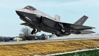 American F-35 Pilot Emergency Takeoff at Ranua Finland 100 miles from Russia