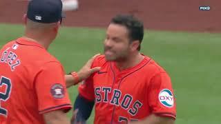 Jose Altuve Frustrated by Call Gets Ejected from the Game