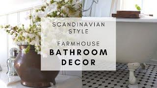 BATHROOM DECOR REFRESH & ORGANIZATION  Small Victorian Farmhouse Bathroom  SCANDINAVIAN STYLE