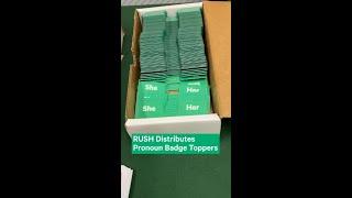 RUSH Introduces Pronoun Badge Toppers