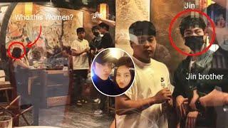 bts news today jin is caught on camera meeting a woman he liked as a childwho is she?