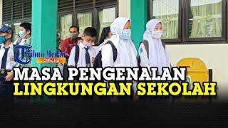 Suasana Hari Pertama Masa Pengenalan Lingkungan Sekolah di SMP Negeri 1 Medan