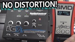 Add Amps not Distortion AudioControl LC7i 6 Channel L.O.C. Hooked up Gains Set Played full tilt