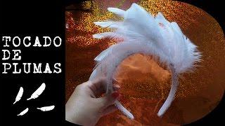 Tocado de plumas DYI. Idea Tutorial