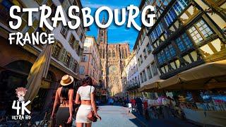 STRASBOURG France 4K walk with Captions