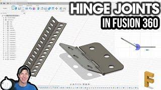Creating MOVING HINGE JOINTS in Autodesk Fusion 360 with the Revolute Joint