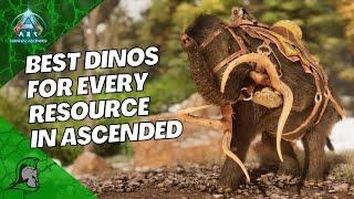 The Best creature for every resource in Ark Survival Ascended