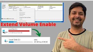 Solve  Extend Volume Option disabled  Without Software   Fix Extend Volume Greyed out 