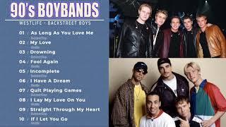 WESTLIFE BACKSTREET BOYS GREATEST HITS - 90S BOYBAND LOVE SONGS