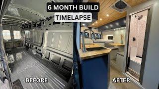 DIY Campervan Conversion  Full Build TIMELAPSE 6 Months