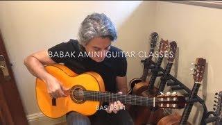 BABAK AMINI GUITAR CLASSES  BASICS# 1