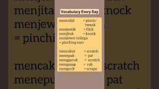 Mencubit #bahasainggris #languagelearning #srimulyasari #learningvocabulary #englishgrammar #toefl