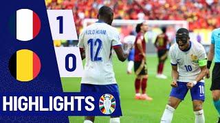 FRANCE vs BELGIUM 1-0 - HIGHLIGHTS & GOALS  EURO 2024