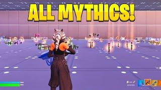 VAULTED ITEMS in Fortnite Creative MAP CODE OG Mythics